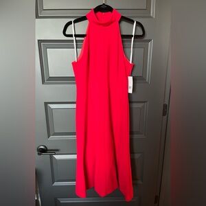 Donna Morgan Vibrant Red Backless Dress